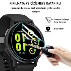 Microcase Huawei Watch Kids X1 ile uyumlu TPU Ekran Koruma Filmi - EKM109