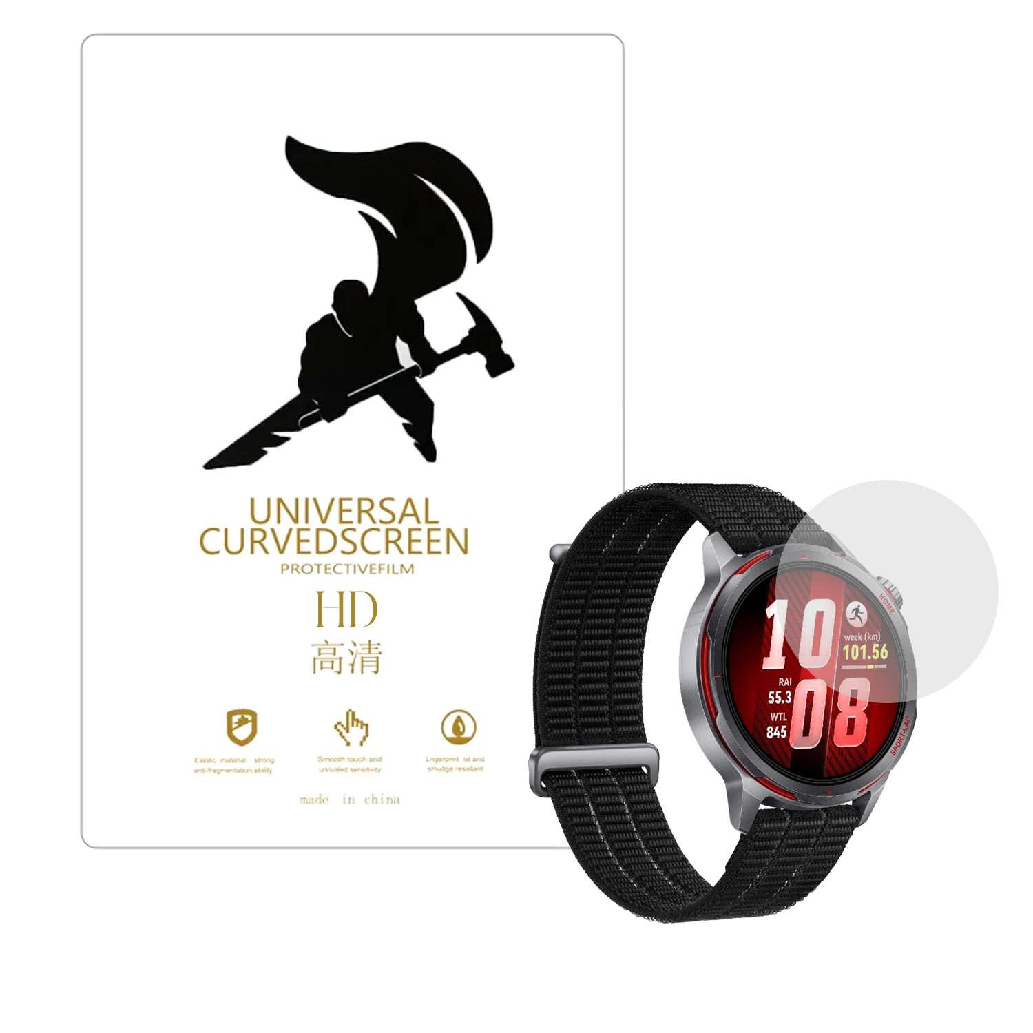 Microcase Watch Gt Runner 2 ile uyumlu TPU Ekran Koruma Filmi - EKM109
