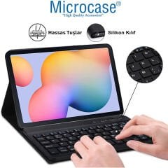 Microcase Redmi Pad 2 11 inch Tablet Uyumlu Bluetooth Klavyeli Standlı Kılıf Siyah - BKK4