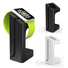 Microcase Apple Watch Akıllı Saatler İle Uyumlu Universal Masaüstü Şarj Standı Dock - AL3074 Siyah
