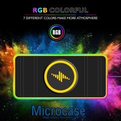 Microcase Araç İçi 15W RGB Wireless Kablosuz Şarj Özellikli Telefon Kaydırmaz Pad - AL3911