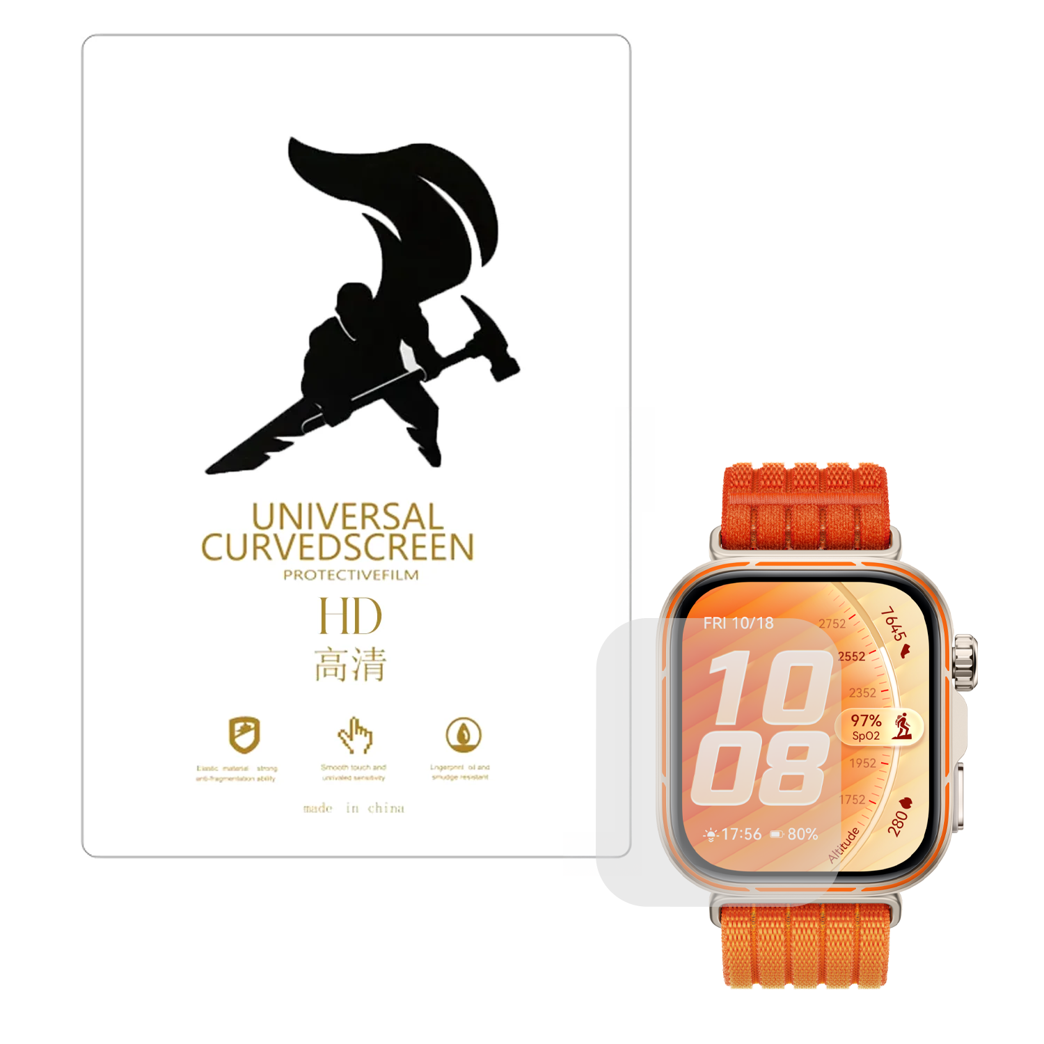 Microcase Huwei Watch Fit 5  Pro ile uyumlu TPU Ekran Koruma Filmi - EKM109