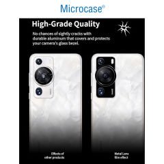 Microcase Huawei P60 uyumlu Kamera Lens Koruma Halkası - Kapalı Tasarım -Siyah AL3401