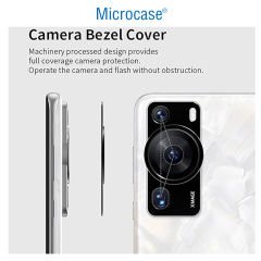 Microcase Huawei P60 uyumlu Kamera Lens Koruma Halkası - Kapalı Tasarım -Siyah AL3401