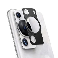 Microcase Huawei P60 Pro Uyumlu Kamera Lens Koruma Halkası - Kapalı Tasarım -Siyah AL3401