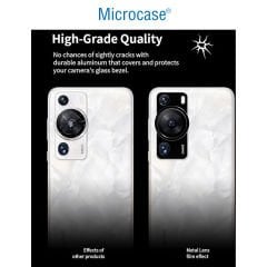 Microcase Huawei P60 Pro Uyumlu Kamera Lens Koruma Halkası - Kapalı Tasarım -Siyah AL3401