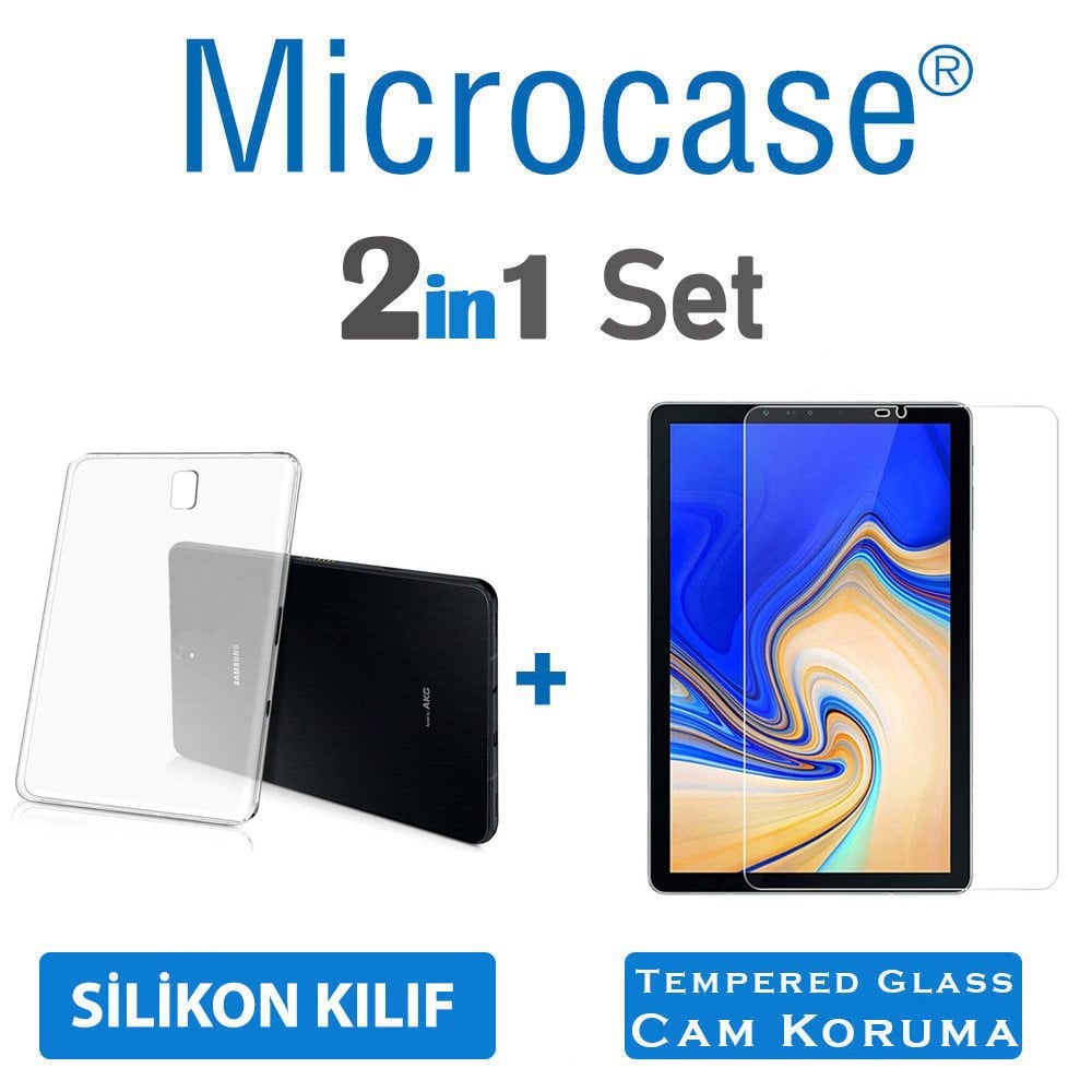 Samsung Galaxy Tab S4 10.5 T830 T835 Tablet Silikon Kılıf + CAM