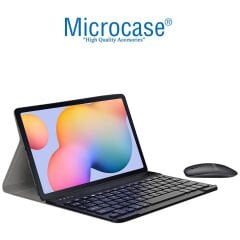 Microcase Redmi Pad 2 11 inch Tablet için Bluetooth Klavye ve Mouse + Kılıf BKK6