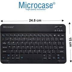 Microcase Redmi Pad 2 11 inch Tablet için Bluetooth Klavye ve Mouse + Kılıf BKK6
