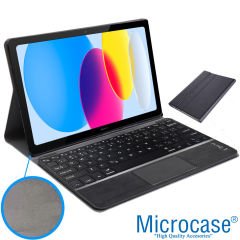 Microcase iPad Pro 12.9 M2 2022 Bluetooth Touchpad Klavye+Mouse+Kılıf -BKK7
