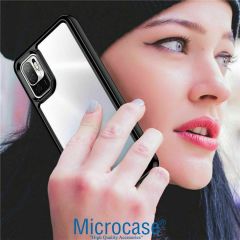 Microcase Iphone 15 Plus Shield Serisi Darbeye Dayanıklı Yarı Esnek Plastik TPU Kılıf - AL8100 Füme