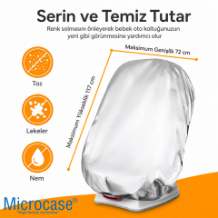 Microcase Universal Oto Çocuk Bebek Koltuğu Güneşlik Kir Toz Güneş Koruyucu Kılıf AL5641