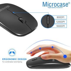 Microcase Redmi Pad 2 11 inch Tablet Uyumlu Bluetooth Touchpad Klavye+Bluetooth Mouse+Standlı Kılıf-BKK7