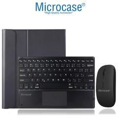 Microcase Redmi Pad 2 11 inch Tablet Uyumlu Bluetooth Touchpad Klavye+Bluetooth Mouse+Standlı Kılıf-BKK7