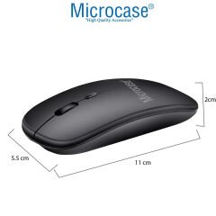 Microcase Redmi Pad 2 11 inch Tablet Uyumlu Bluetooth Touchpad Klavye+Bluetooth Mouse+Standlı Kılıf-BKK7