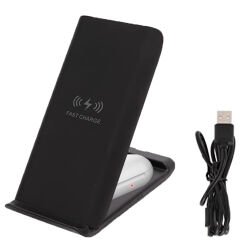 Microcase Samsung-iPhone-Airpods ile uyumlu 15W 2in1 Kablosuz Hızlı Şarj Standı - AL3755