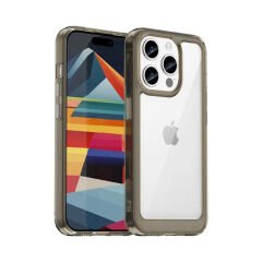 Microcase Iphone 15 Pro Shield Serisi Darbeye Dayanıklı Yarı Esnek Plastik TPU Kılıf - AL8100