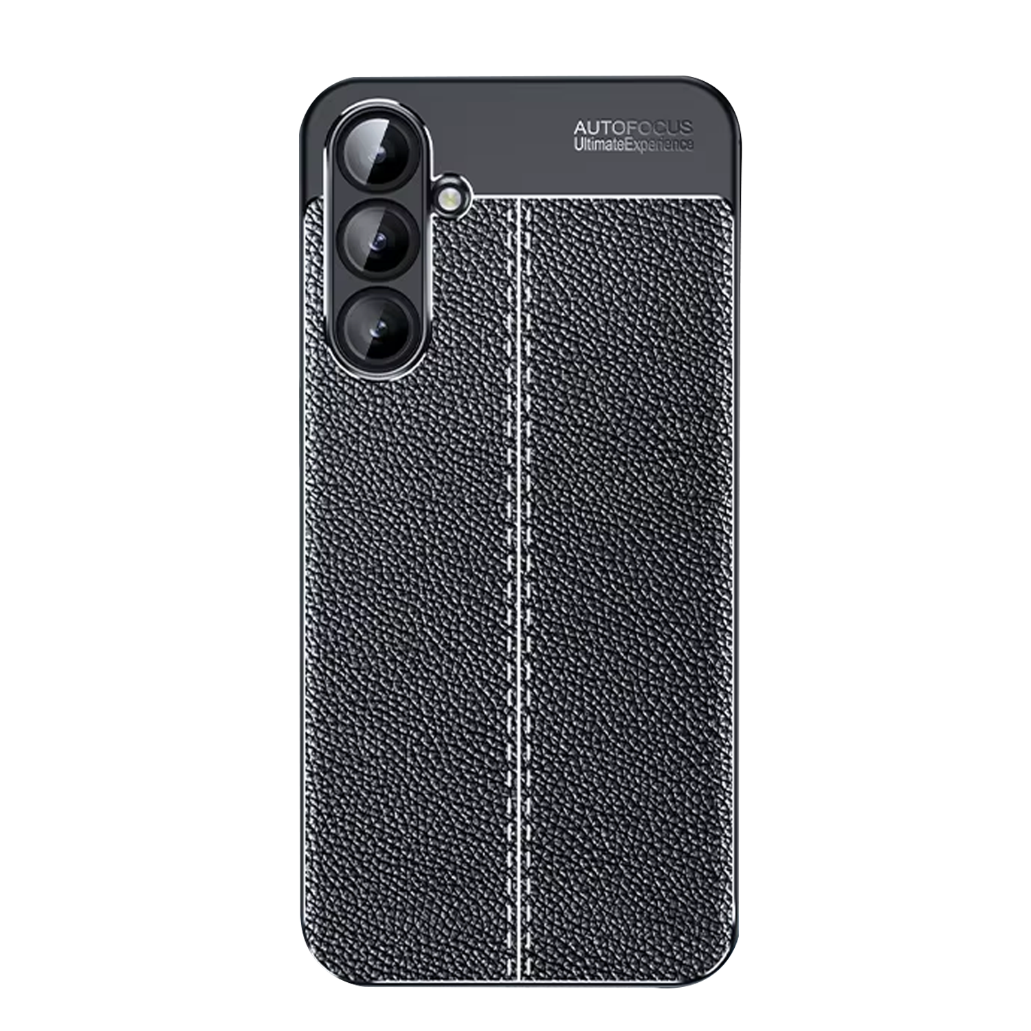 Microcase Samsung Galaxy A36 5G ile Uyumlu Leather Serisi Deri Efekt Silikon Kılıf - Siyah Al3337