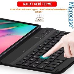 Microcase Honor Pad x8 Lite 9.7 inch Tablet ile uyumlu Bluetooth Türkçe Klavyeli Standlı Kılıf AL4824 ITHL