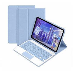 Microcase Samsung Galaxy Tab A11 Plus 11 inch Tablet için Bluetooth Touchpad Klavye + Standlı Kılıf - BKK5