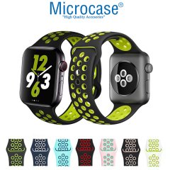 Microcase Realme Watch 36 mm için Delikli Silikon Kordon Kayış - KY12
