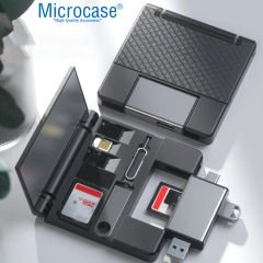 Microcase OTG 7 in 1 Lightning Type C USB Hafıza Kart Okuyucu iPhone Android Kart Saklama Kutusu AL4217