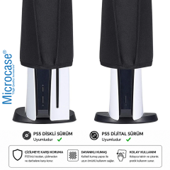 Microcase PS5 için Su Toz Kir Çizik Koruma Kılıfı AL5643