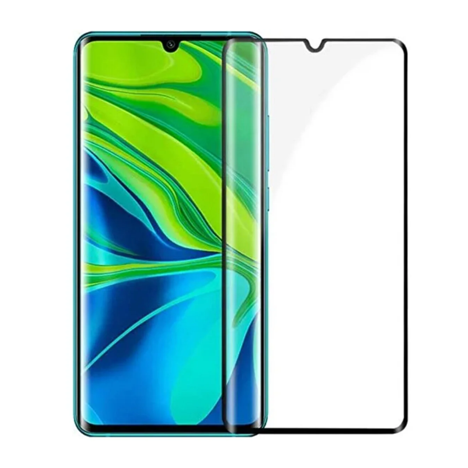 Xiaomi Note 10 Lite / CC9 PRO 3D Curved Tam Kaplayan Kavisli Tempered Cam Ekran Koruyucu - AL3282