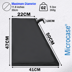 Microcase Elektrikli Araçlar için Şarj Soket Yağmurluk Yağmur Toz Koruma Brandası Gümüş AL5424