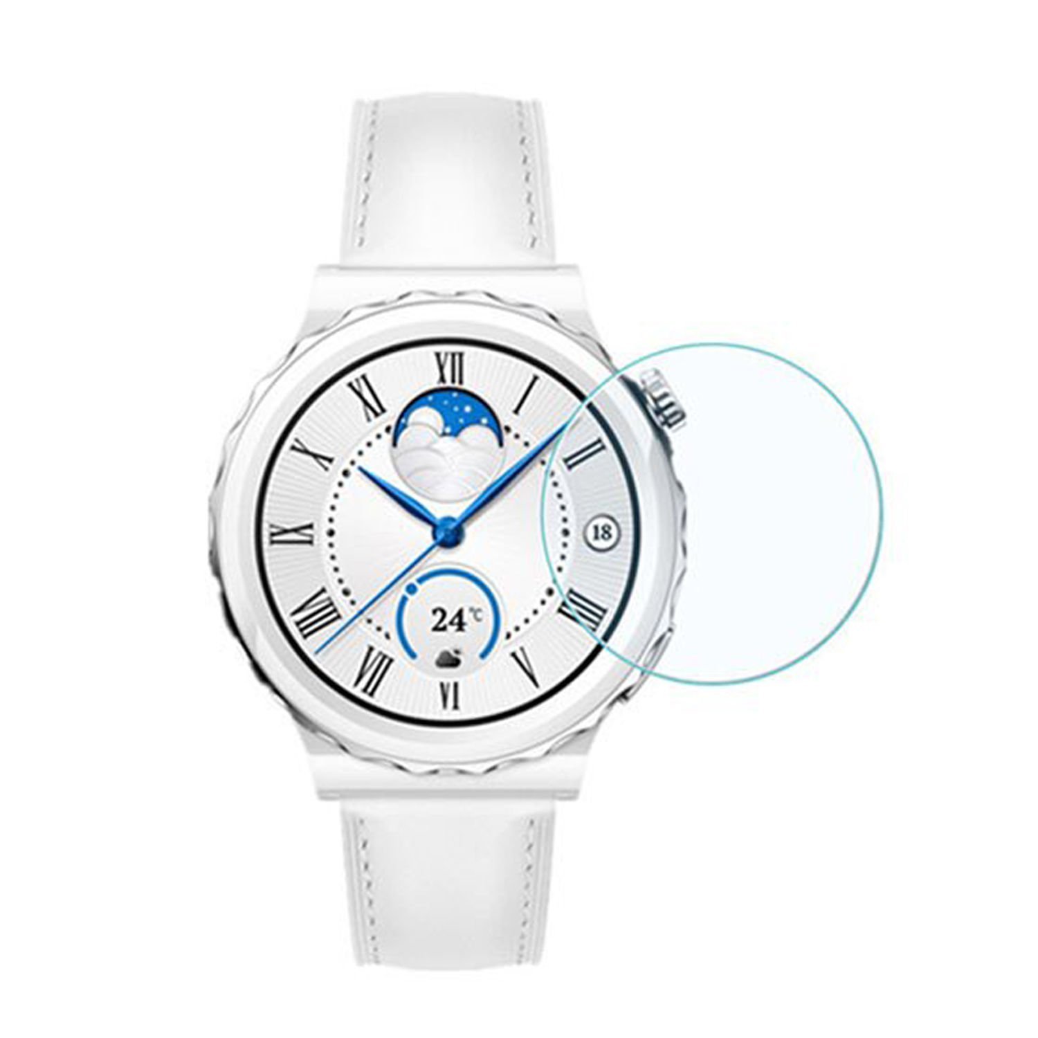 Microcase Huawei Watch GT3 Pro 43 mm için TPU Ekran Koruma Filmi - Şeffaf