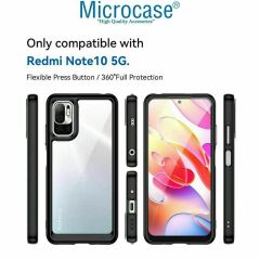 Microcase Xiaomi Poco M6 Pro 5G-Redmi 12 5G Shield Serisi Darbeye Dayanıklı Yarı Esnek Plastik TPU Kılıf - AL8100 Füme