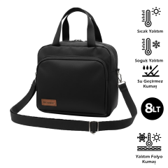 Microcase Çift Kişilik Termal Günlük Kamp Piknik İçin Yemek İçecek Taşıma Çantası 8 LT AL5429