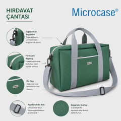 Microcase 4 Bölmeli Geniş Hacim Dayanıklı Takım Hırdavat Çantası Large AL5584
