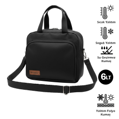 Microcase Tek Kişilik Termal Günlük Kamp Piknik İçin Yemek İçecek Taşıma Çantası 6 LT AL5428