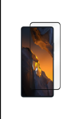 Xiaomi Poco F5 Pro / Redmi K60 / K60 Pro Tam Kaplayan Çerçeveli Tempered Ekran Koruyucu Siyah Al3276