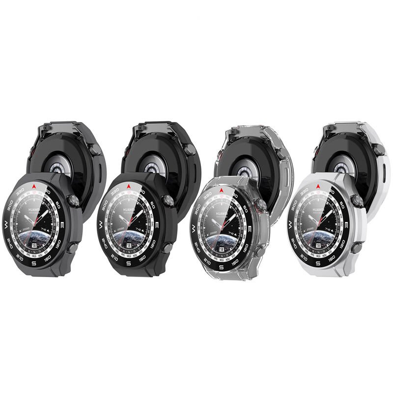 Microcase Huawei Watch Ultimate Ekran Korumalı Sert Rubber Kılıf - AL3173