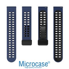 Microcase Google Pixel Watch için Mıknatıslı Delikli Silikon Kordon Kayış - KY84