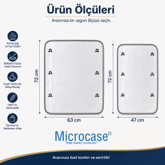 Microcase VOLVO XC90 2016-2023 için Sunroof Güneşlik Güneş Koruma Seti 2 Parça AL5645