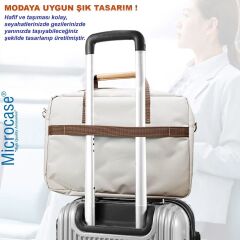 Microcase Apple iPad Air 11 (2024) ile Uyumlu Tablet Çantası+Bluetooth Klavye+Bluetooth Mouse+Tablet Standı Pembe AL5296