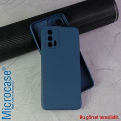 Microcase Xiaomi Poco X4 NFC/Note 11 Pro 5G Çin CamPRO Serisi Kamera Korumalı Silikon Kılıf - AL3427 Lacivert