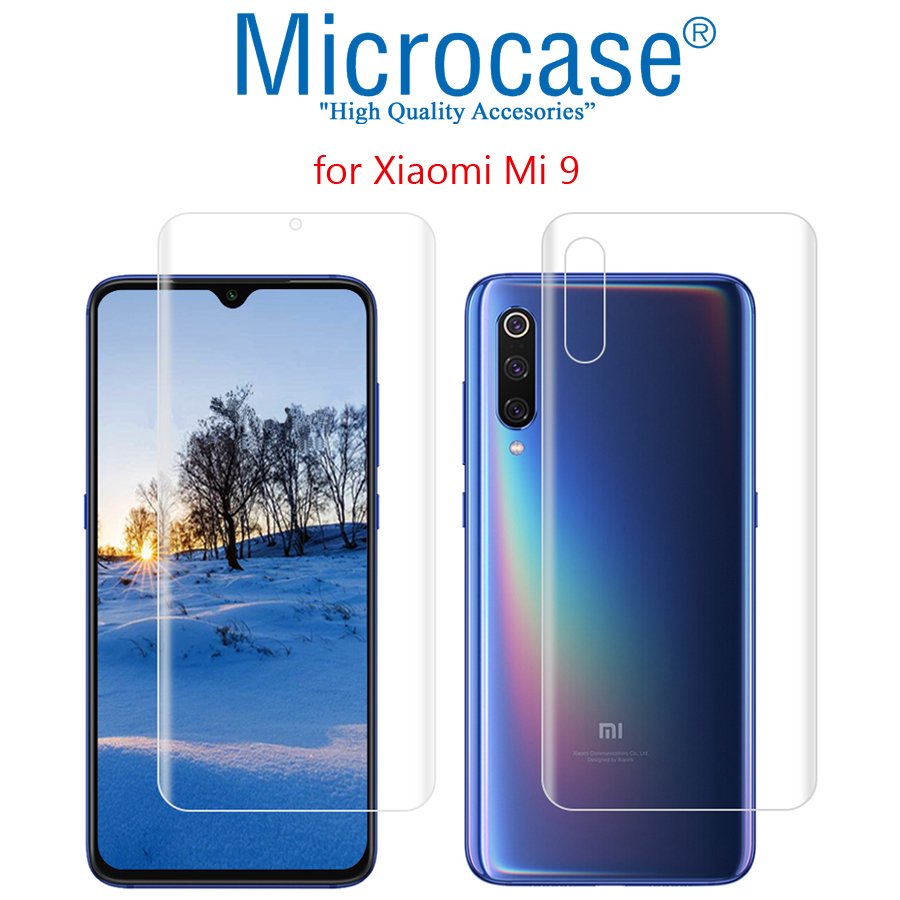 Microcase Xiaomi Mi 9 Full Ön Arka Kaplama Koruma Filmi
