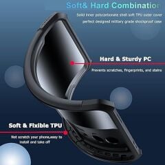 Microcase Vivo X300 ile uyumlu Airbag Serisi Darbeye Dayanıklı Köşe Korumalı Tpu Kılıf - AL3370