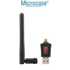 Microcase 2.4GHz 300 Mbps 5 Dbi USB Wireless Adaptör WiFi Anten 15.5cm - AL4222