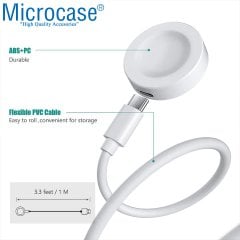 Microcase Huawei Watch GT3 Pro 43-46 mm için Ayrılabilen Tasarım Manyetik Şarj Kablosu - AL2815