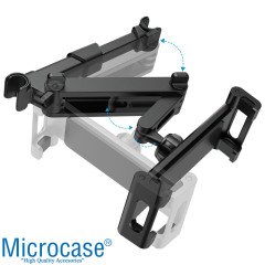 Microcase Araç İçi Koltuk Arkası Uzayan Başlıklı Tablet Telefon Tutucu Siyah - AL2899