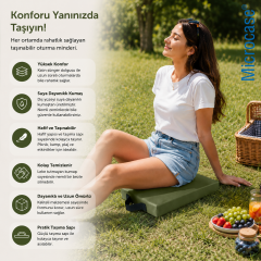 Microcase Çok Amaçlı El Tutacaklı Taşınabilir Piknik Outdoor Kamp Minderi AL5587