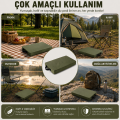 Microcase Çok Amaçlı El Tutacaklı Taşınabilir Piknik Outdoor Kamp Minderi AL5587