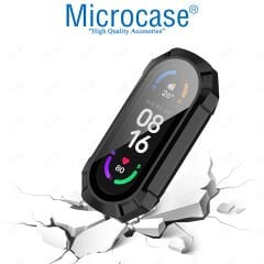 Microcase Xiaomi Mi Band 8 Ekran Korumalı Sert Rubber Kılıf - AL3173