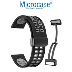 Microcase Amazfit Gts 4 Mini için Mıknatıslı Delikli Silikon Kordon Kayış - KY84