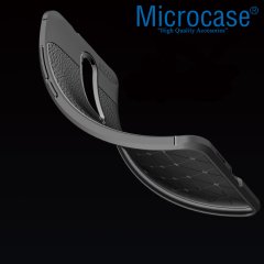 Microcase Xiaomi Redmi K20 Leather Tpu Silikon Kılıf - Siyah + Tempered Glass Cam Koruma (SEÇENEKLİ)